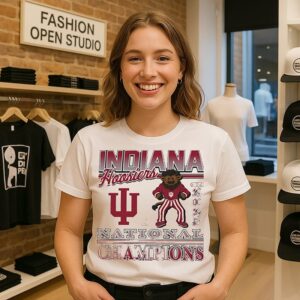 Indiana Hoosiers 2025 2026 Cfp National Champions 47 Brand Mascot T-Shirt