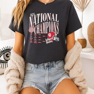 Indiana Hoosiers Football Cfp National Champions 2025 Bracket T-Shirt