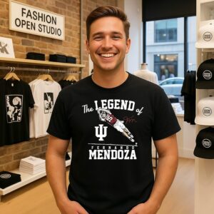Indiana Hoosiers Football The Legend Of Fernando Mendoza Dives To Score Signature T-Shirt