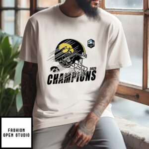 Iowa Hawkeyes Football ’25 Reliaquest Bowl Champions Helmet T-Shirt