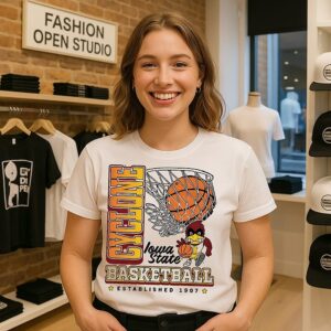 Iowa State Cyclones NCAA Basketball Est 1907 Mascot T-Shirt