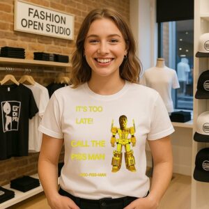 It’s Too Late Call The Piss Man 1800-Piss-Man T-Shirt