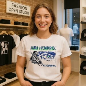 Jimi Hendrix Seattle Seahawks T-Shirt