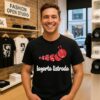 Lagarta Listrada Heart T-Shirt