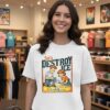 Let’s Destroy Ice Abolish Ice Caricature Retro T-Shirt