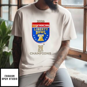 Liberty Bowl Champions 2026 Navy Football T-Shirt