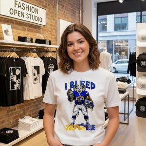 Los Angeles Rams Built On Loyalty I Bleed Gold And Blue T-Shirt