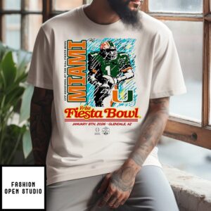 Miami Hurricanes 2026 Cfp Semifinal Vrbo Fiesta Bowl Breakaway Blur T-Shirt