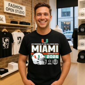 Miami Hurricanes Football Cfp Semifinal At The Vrbo Fiesta Bowl 2026 T-Shirt