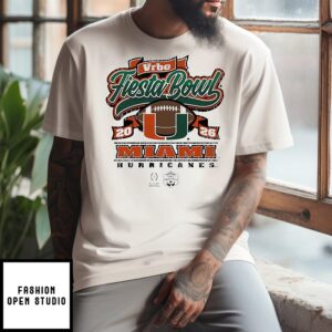 Miami Hurricanes Football Vrbo Fiesta Bowl 2026 T-Shirt