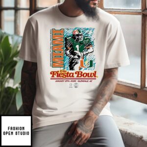 Miami Hurricanes Player Cfp Semifinal At The Vrbo Fiesta Bowl 2026 T-Shirt