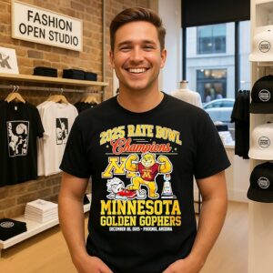 Minnesota Golden Gophers Rate Bowl Champions 2025 Mascot T-Shirt