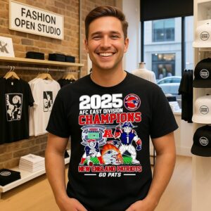 New England Patriots Champions Afc East Division At 2025 Go Pats T-Shirt
