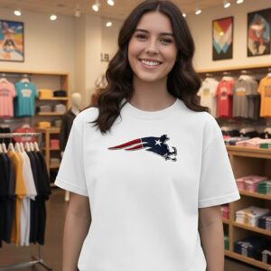 New England Patriots Logo X Map Football Lover T-Shirt