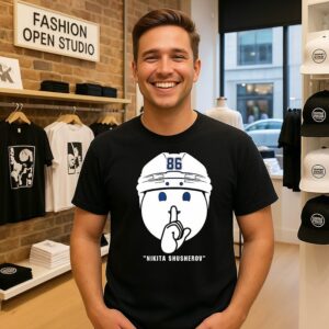 Nikita Kucherov Tampa Bay Lightning Hockey Emotion Shhh Celly T-Shirt