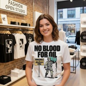 No Blood For Oil Venezuela 1 Mile T-Shirt
