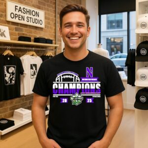 Northwestern Football 2025 Gameabove Sports Bowl Champions T-Shirt
