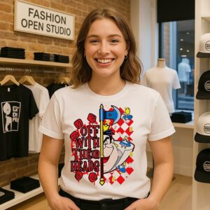Off With Their Heads Alice In Wonderland Cartoon T-Shirt