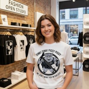 Oink Oink Piggy Piggy Ice We Don’t Want You In Our City Ice T-Shirt