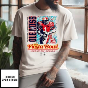 Ole Miss Rebels 2026 Cfp Semifinal Vrbo Fiesta Bowl Breakaway Blur T-Shirt