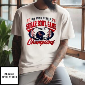 Ole Miss Rebels NCAA 2026 Sugar Bowl Champions T-Shirt
