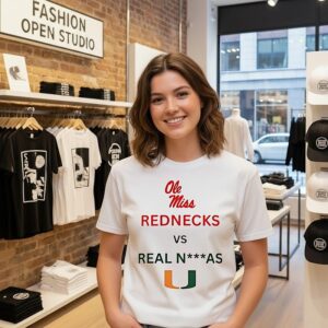 Ole Miss Rebels Red Necks Vs Miami Hurricanes Real N-As T-Shirt