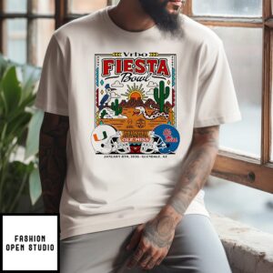 Ole Miss Vs Miami Cfp Semifinal 2026 Vrbo Fiesta Bowl Matchup Desert Dudes T-Shirt