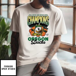 Oregon Ducks Ivory Something Inked 2026 Orange Bowl Champions T-Shirt