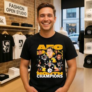 Pittsburgh Steelers 2025 Afc North Champions Poster T-Shirt