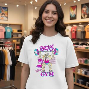 Rick’s Gym Rick And Morty Cartoon Club Member Vintage T-Shirt