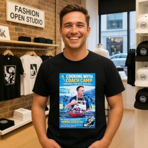 Ryan Nielsen Wearing Cooking With Coach Camp T-Shirt