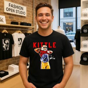 San Francisco 49ers George Kittle F Dallas Kittle Signature Player Collage T-Shirt