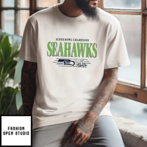 Seattle Seahawks NFL Super Bowl Champions The Team’s Championships Vintage Logo T-Shirt
