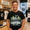 Seattle Seahawks Nfc West Division Champions Player Names Skyline T-Shirt