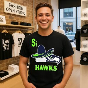 Seattle Seahawks Si Hawks Logo Parody T-Shirt
