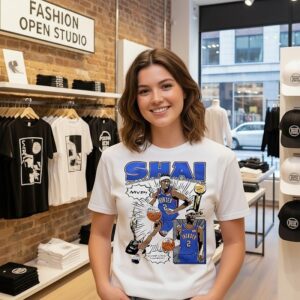 Shai Gilgeous-Alexander Oklahoma City Thunder Comic T-Shirt