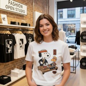 Snoopy And Woodstock Sushi Japan Food T-Shirt