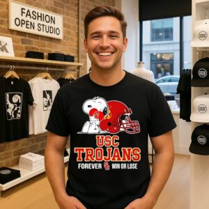 Snoppy Usc Trojans Forever Win Or Lose T-Shirt