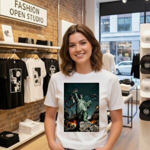 Statue Of Liberty Imperialism International Law National Sovereignty T-Shirt