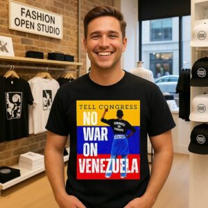 Tell Congress No War On Venezuela Flag T-Shirt