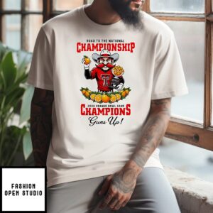 Texas Tech Red Raiders NCAA Orange Bowl Game Champions 2026 Mascot T-Shirt