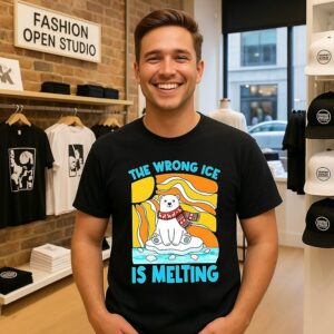 The Wrong Ice Is Melting Polar Bear Abolish Ice T-Shirt