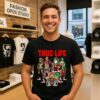 Thug Life Christmas Movie Santa Claus Friends T-Shirt
