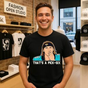 Trevor Lawrence Jacksonville Jaguars Football Pick One’s Nose That’s A Pick Six T-Shirt