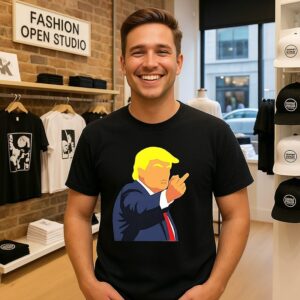 Trump The Golden Leader’s One-Finger Salute T-Shirt