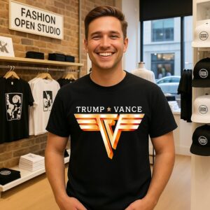 Trump Vance Tv Rocker Gold T-Shirt