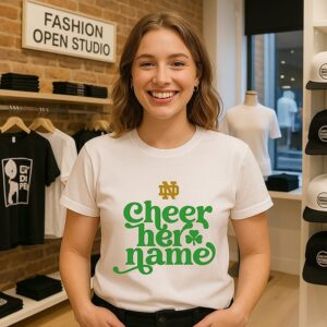University Of Notre Dame Cheer Her Name Logo T-Shirt