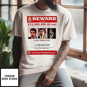 Venezuelan President Nicolás Maduro Wanted Poster T-Shirt