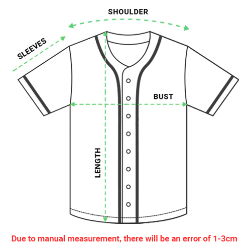 Baseball Jersey Size Guide