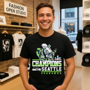 2025 Super Bowl Lx Champions Seattle Seahawks Mascot T-Shirt